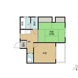 近鉄名古屋線 近鉄四日市駅 徒歩5分の賃貸マンション 7階2DKの間取り