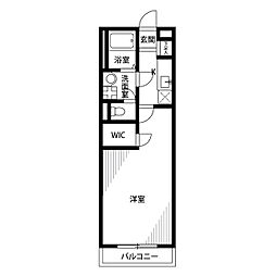 アムール　Ｔｅａ 204 2階1Kの間取り