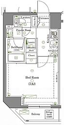 京成押上線 京成曳舟駅 徒歩9分の賃貸マンション 5階1Kの間取り