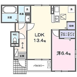 間取図画像 1LDK