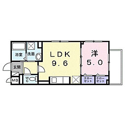 Ｃａｓａ南千住 3階1LDKの間取り