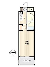 都営浅草線 蔵前駅 徒歩7分の賃貸マンション 3階1Kの間取り