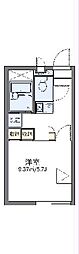 レオパレス瑞光II 201 2階1Kの間取り