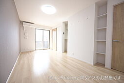 JR東北本線 古河駅 バス7分 西女沼下車 徒歩6分の賃貸アパート 1階1LDKのリビング/ダイニング