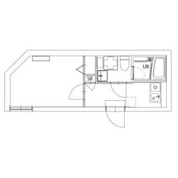 東武東上線 下板橋駅 徒歩7分の賃貸マンション 3階1Kの間取り