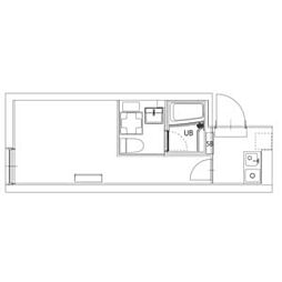 東武東上線 下板橋駅 徒歩7分の賃貸マンション 5階1Kの間取り