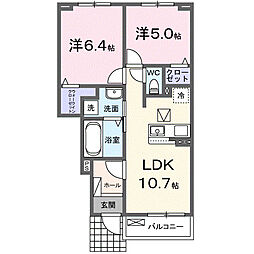 間取図画像 2LDK