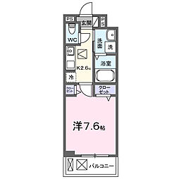 京成本線 大神宮下駅 徒歩4分の賃貸アパート 1階1Kの間取り