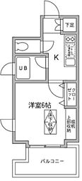 東京メトロ半蔵門線 清澄白河駅 徒歩10分の賃貸マンション 7階1Kの間取り