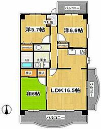 西武池袋線 大泉学園駅 バス13分 長久保下車 徒歩1分の賃貸マンション 1階3LDKの間取り