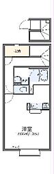 レオネクスト飛香 2階1Kの間取り