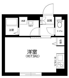 ｔｏｇｇｌｅ護国寺 4階ワンルームの間取り