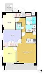 JR中央線 中野駅 徒歩8分の賃貸マンション 3階3LDKの間取り