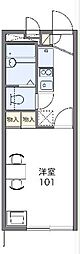 レオパレス相武 1階1Kの間取り