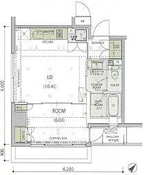 レヴィーガときわ台crob 14階1LDKの間取り