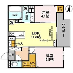 めぞん西田中 2階