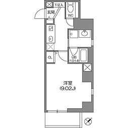 東京メトロ丸ノ内線 茗荷谷駅 徒歩6分の賃貸マンション 3階1Kの間取り