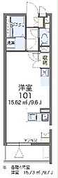 レオネクストADAMANT3 ワンルームの間取図画像