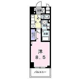 名古屋臨海高速あおなみ線 ささしまライブ駅 徒歩7分の賃貸マンション 8階1Kの間取り