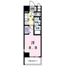 名古屋臨海高速あおなみ線 ささしまライブ駅 徒歩7分の賃貸マンション 9階1Kの間取り