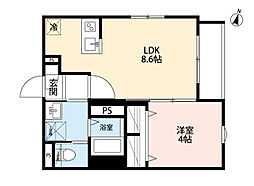間取図画像 1LDK
