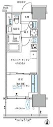 都営新宿線 西大島駅 徒歩4分の賃貸マンション 4階1DKの間取り