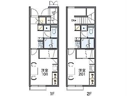 レオパレスイル　ソーレ 104 1階1Kの間取り