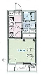 東京メトロ有楽町線 氷川台駅 徒歩12分の賃貸アパート 1階1Kの間取り