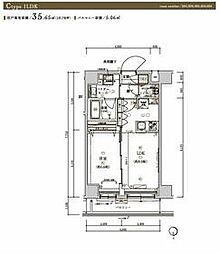 JR埼京線 浮間舟渡駅 徒歩9分の賃貸マンション 6階1LDKの間取り