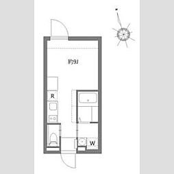 都営三田線 板橋本町駅 徒歩5分の賃貸マンション 2階ワンルームの間取り