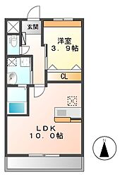 つくばエクスプレス 万博記念公園駅 徒歩12分の賃貸マンション 1階1LDKの間取り