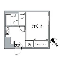 JR京浜東北・根岸線 大井町駅 徒歩6分の賃貸アパート 1階1Kの間取り