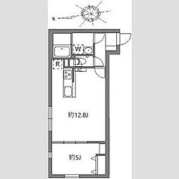 東京メトロ丸ノ内線 中野坂上駅 徒歩2分の賃貸マンション 2階1LDKの間取り
