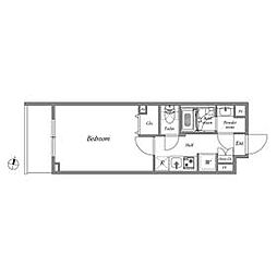 東京メトロ丸ノ内線 方南町駅 徒歩10分の賃貸マンション 2階1Kの間取り