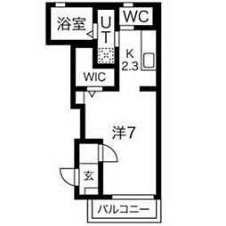 JR関西本線 関駅 3.4kmの賃貸アパート 1階1Kの間取り