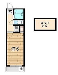 シティビレッジ緑町 1階1Kの間取り