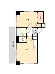 都営浅草線 西馬込駅 徒歩14分の賃貸マンション 2階1LDKの間取り