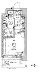 クレイシア西横浜グランカリテ 2階1Kの間取り