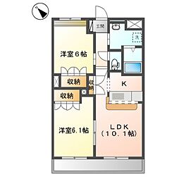 間取図画像 2LDK