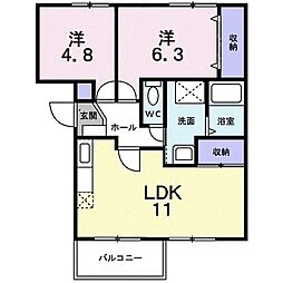 間取図画像 2LDK