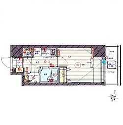 クレイシア池上 8階1Kの間取り
