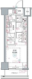 クレヴィスタ横浜関内II 11階1Kの間取り