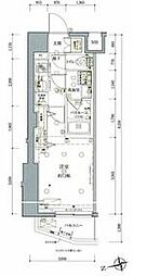 東武東上線 ときわ台駅 徒歩7分の賃貸マンション 6階1Kの間取り