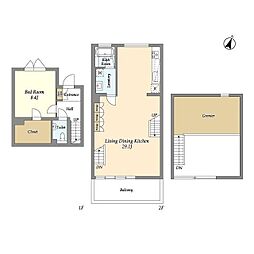 Ｈｙｇｇｅ 2階1LDKの間取り