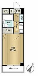 横浜市営地下鉄ブルーライン 高島町駅 徒歩3分の賃貸マンション 6階1Kの間取り