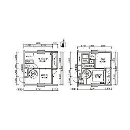 東京メトロ有楽町線 辰巳駅 徒歩10分の賃貸マンション 2階2DKの間取り