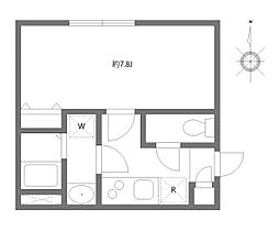 東京メトロ丸ノ内線 方南町駅 徒歩1分の賃貸マンション 1階1Kの間取り
