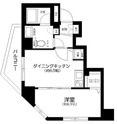 都営三田線 千石駅 徒歩2分の賃貸マンション 2階1DKの間取り