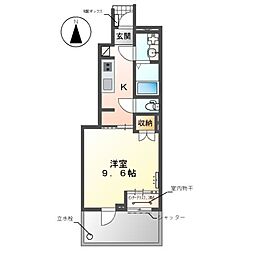 Ｗｉｎ2026 1階1Kの間取り