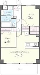 京都地下鉄東西線 蹴上駅 徒歩11分の賃貸マンション 1階1SLDKの間取り